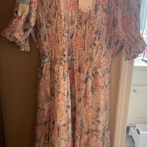 Floral Smocked Dress